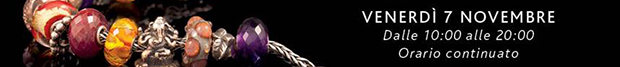 VENERDÃŒ 7 NOVEMBRE - Dalle 10:00 alle 20:00 - Orario continuato