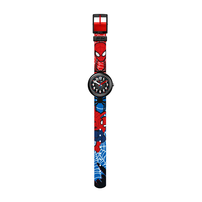 Flik Flak Spiderman watch quartz plastic canvas FLNP021