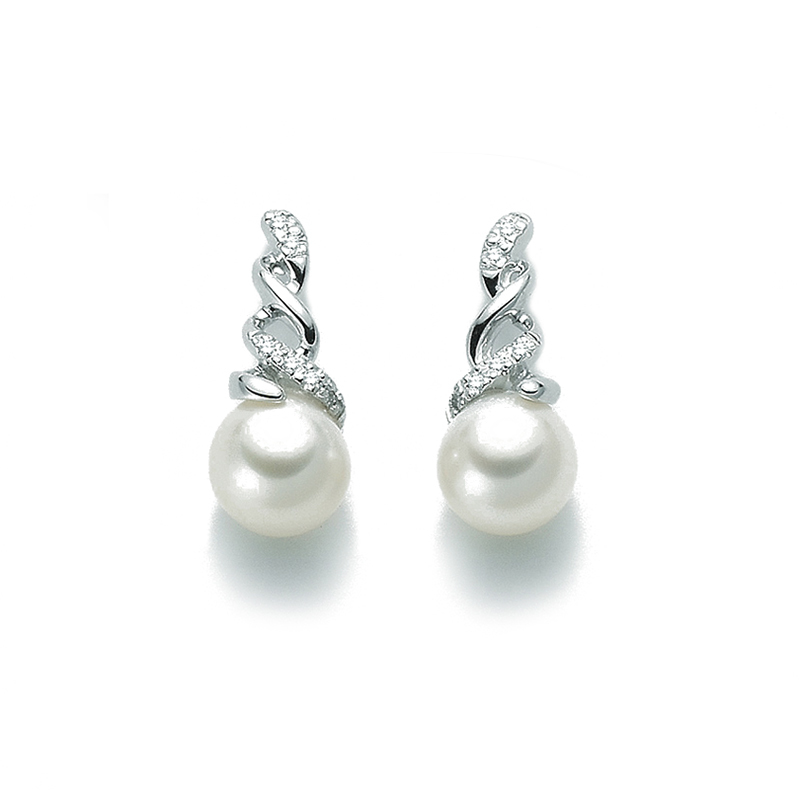 Orecchini perla oro bianco on sale