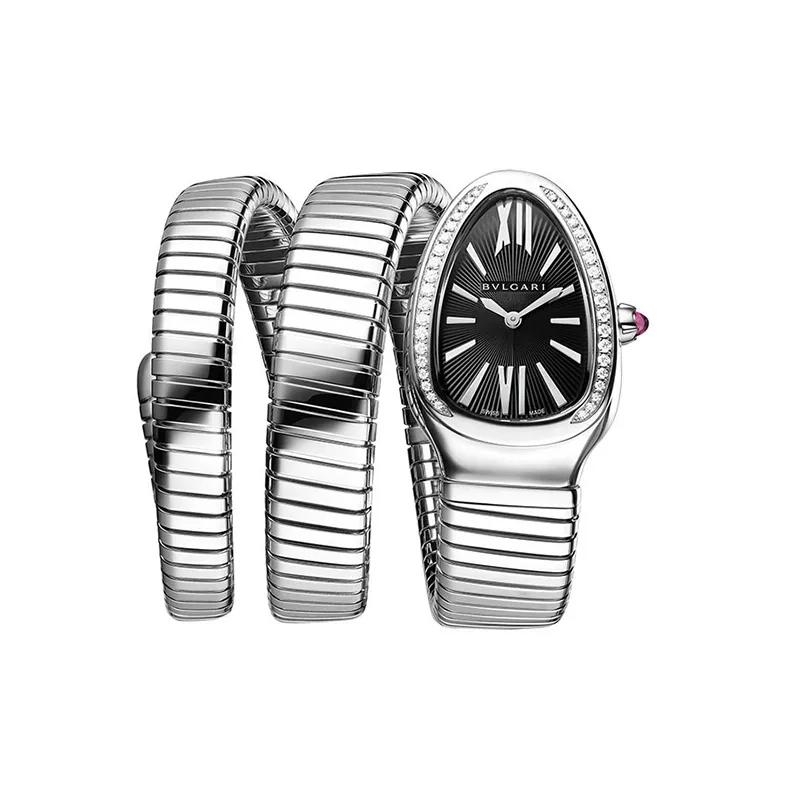 Bulgari Serpenti Tubogas Orologio Acciaio Diamanti 103433