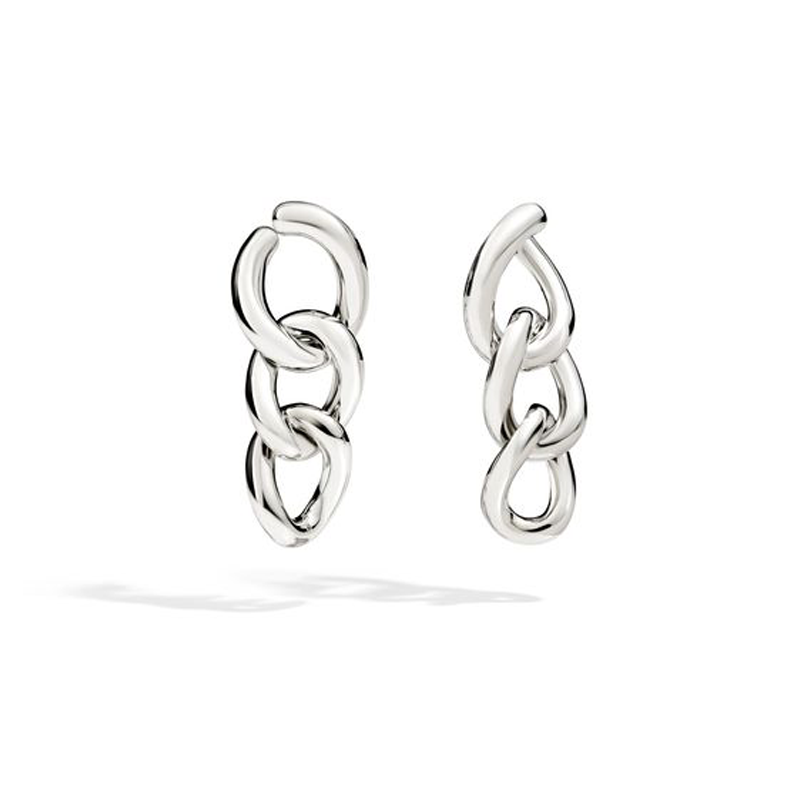Pomellato 67 Orecchini in argento catena O.B318 A