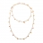 Collana in oro bianco e zaffiri orange