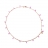 Collana in oro rosa e zaffiri rosa