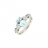 Anello con acquamarina