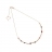 Collana con pietre nere, rosa e rosse