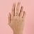 Anello con cuore grande a filo