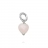 Charm Cuore Quarzo Rosa