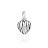 Charm Cuore Zebra