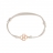 Bracciale cordino con quadrifoglio