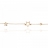 Bracciale con tre stelle a filo