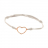 Bracciale Cordino con Cuore Medio a Filo