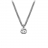 Collana in argento con pendente doppia G
