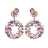 Orecchini in oro rosa con ametista