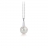 Collana in oro bianco con perla e diamanti