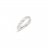 Onda ring in white gold with diamonds